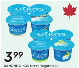 Sobeys DANONE OIKOS Greek Yogurt offer
