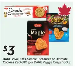 Sobeys DARE Viva Puffs, Simple Pleasures or Ultimate Cookies offer