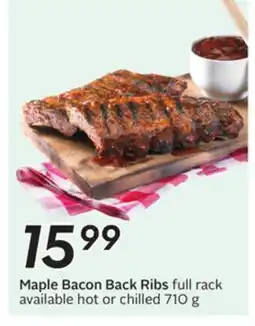 Sobeys Maple Bacon Back Ribs offer