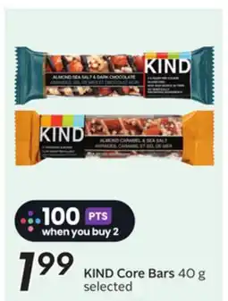 Sobeys KIND Core Bars offer