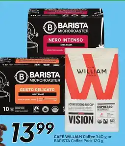 Sobeys CAFÉ WILLIAM Coffee offer