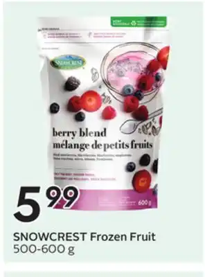 Sobeys SNOWCREST Frozen Fruit offer