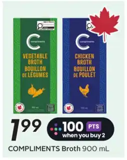 Sobeys COMPLIMENTS Broth offer