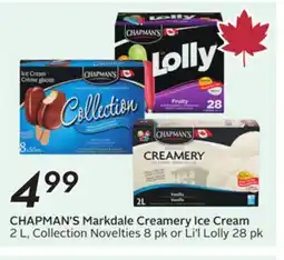 Sobeys CHAPMAN'S Markdale Creamery Ice Cream offer