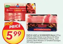 Sobeys MAPLE LEAF or SCHNEIDERS Bacon offer