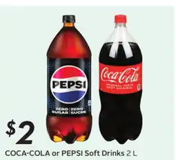 Sobeys COCA-COLA or PEPSI Soft Drinks offer
