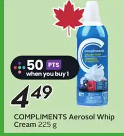 Sobeys COMPLIMENTS Aerosol Whip Cream offer