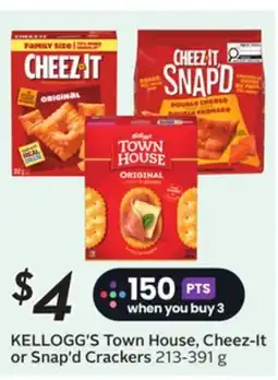 Sobeys KELLOGG'S Town House, Cheez-It or Snap'd Crackers offer