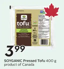 Sobeys SOYGANIC Pressed Tofu offer