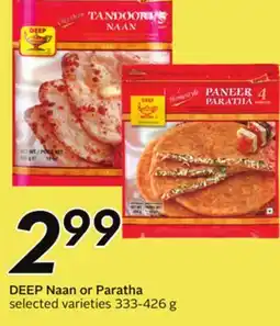 Sobeys DEEP Naan or Paratha offer