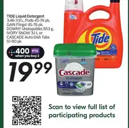 Sobeys TIDE Liquid Detergent offer