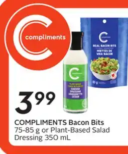 Sobeys COMPLIMENTS Bacon Bits offer