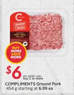 Sobeys COMPLIMENTS Ground Pork offer