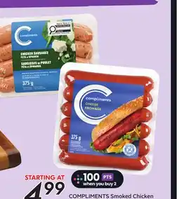 Sobeys COMPLIMENTS Smoked Chicken or Pork Sausage offer