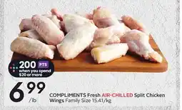 Sobeys COMPLIMENTS Fresh AIR-CHILLED Split Chicken Wings offer