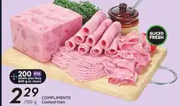 Sobeys COMPLIMENTS Cooked Ham offer