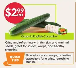 Healthy Planet Organic English Cucumber offer