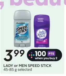 Sobeys LADY or MEN SPEED STICK offer