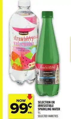 Metro SELECTION OR IRRESISTIBLE SPARKLING WATER offer