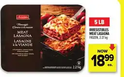 Metro IRRESISTIBLES MEAT LASAGNA offer