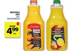 Metro IRRESISTIBLE JUICE offer