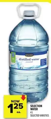 Metro SELECTION WATER offer