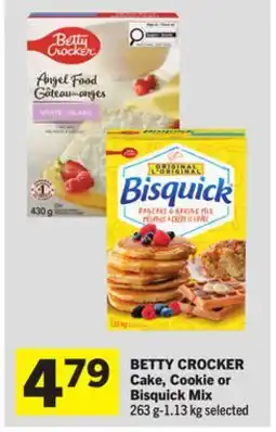 Foodland BETTY CROCKER Cake, Cookie or Bisquick Mix offer