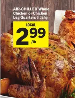 Foodland AIR-CHILLED Whole Chicken or Chicken Leg Quarters offer