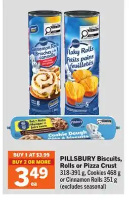 Foodland PILLSBURY Biscuits, Rolls or Pizza Crust offer