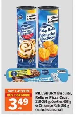 Foodland PILLSBURY Biscuits, Rolls or Pizza Crust offer