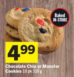 Foodland Chocolate Chip or Monster Cookies offer
