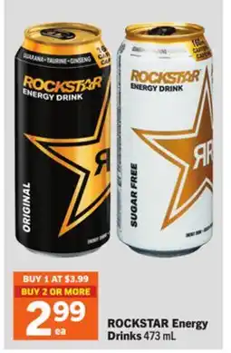 Foodland ROCKSTAR Energy Drinks offer