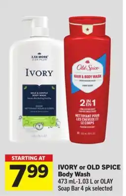 Foodland IVORY or OLD SPICE Body Wash offer