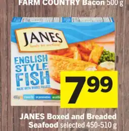 Foodland JANES Boxed and Breaded Seafood offer