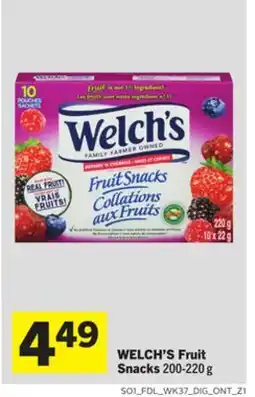Foodland WELCH'S Fruit Snacks offer