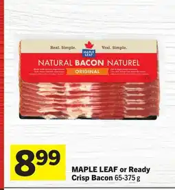 Foodland MAPLE LEAF or Ready Crisp Bacon offer