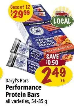 Farm Boy Daryl's Bars Performance Protein Bars offer