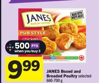 Foodland JANES Boxed and Breaded Poultry offer