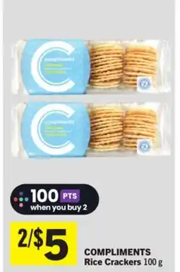 Foodland COMPLIMENTS Rice Crackers offer