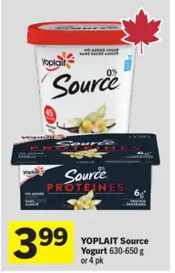Foodland YOPLAIT Source Yogurt offer