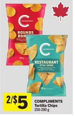 Foodland COMPLIMENTS Tortilla Chips offer