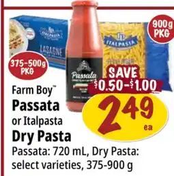 Farm Boy Farm Boy Passata or Italpasta Dry Pasta offer