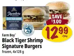 Farm Boy Farm Boy Black Tiger Shrimp Signature Burgers offer