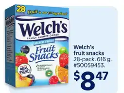 Walmart Welch's fruit snacks offer