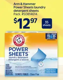 Walmart Arm & Hammer Power Sheets laundry detergent sheets offer