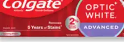 Walmart Colgate Optic White Advanced offer