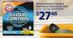 Walmart Arm & Hammer Clump & Seal Cloud Control cat litter offer