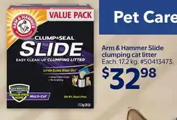 Walmart Arm & Hammer Slide clumping cat litter offer