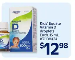 Walmart Kids' Equate Vitamin D droplets offer
