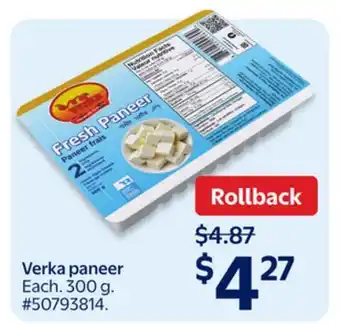 Walmart Verka paneer offer